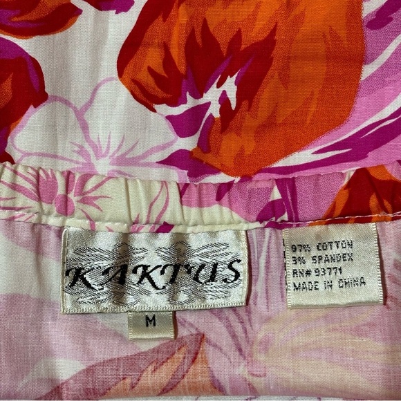 KAKTUS Floral Ruffle Hem Skirt Size M - Picture 5 of 9